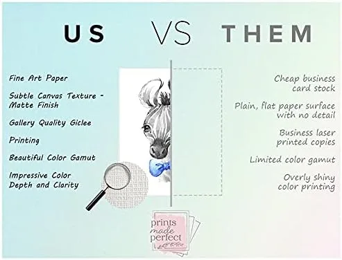 Vista 7 de Safari Animals Wall Art Prints - Boy Nursery Decor - Set of 4-8x10 - Unframed - Watercolor