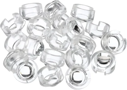 PATIKIL Lente convexa LED de 0.512 in, paquete de 20 lentes de condensador óptico convexo de ángulo de haz de 15 grados para cámaras infrarrojas,