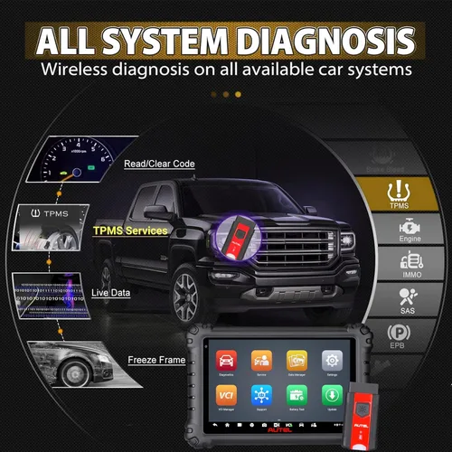 Vista 3 de Autel MaxiSYS MS906 PRO-TS Scanner, Up of MS906MAX MS906Pro MP900TS MS906TS MP900BT, Full TPMS Diagnostic, Bidirectional Scan Tool, ECU Coding, 36+