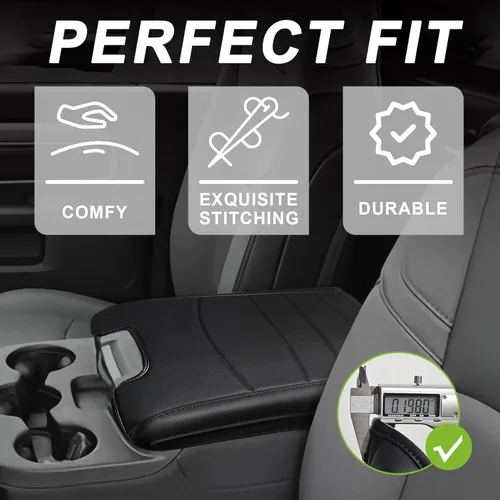 Vista 314 de Muslogy Funda para reposabrazos de consola central apta para Chevy Silverado/Tahoe y GMC Sierra/Yukon 2007-2013, cómoda almohadilla