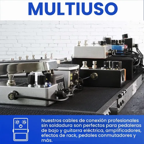 Vista 7 de Crosby Kit de cables de pedalera sin soldadura, no requiere pelado de cables, bobina de 5 pies para cables de conexión personalizados
