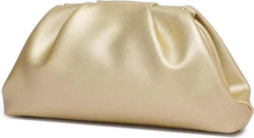 Vista 14 de Bolsos de mano de cuero PU suave para mujer Bolso de noche elegante y lujoso formal