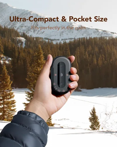 Vista 2 de Hand Warmers Rechargeable 2 Pack, Magnetic Alloy Handwarmer 7000 mAh Reusable, Instant Heating UP to 131°F, 15 Hours Long Lasting Palm Pocket