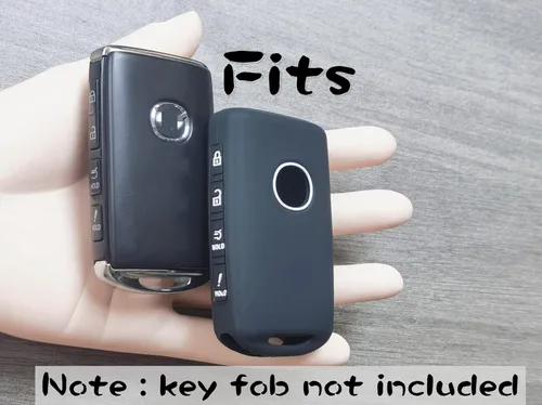 Vista 2 de 2 piezas 4 botones Funda de llave inteligente de silicona Compatible con 2023 2022 2021 2020 2019 Mazda 3 6 CX-30 CX-5 CX-9 CX-50 (Negro)