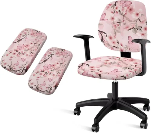 Vista 17 de American Flag Chair Covers Stretchy Office Chair Armrest Covers 4-Pc Set Reusable Soft Patriotic Computer Cover Slipcovers for Game Room and Office