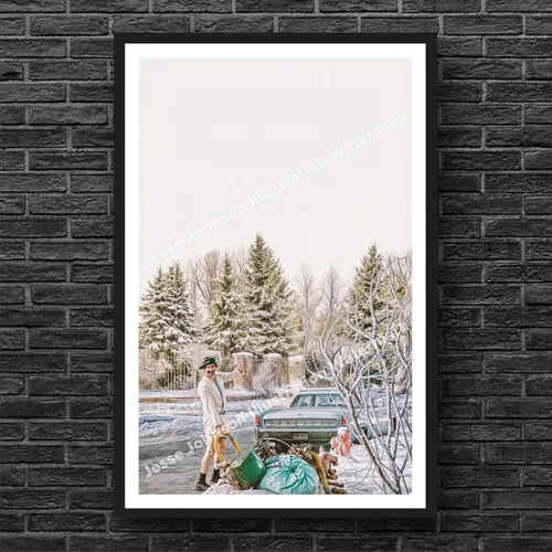 Vista 2 de Aseos completos/ Cartel de película de los 80 divertido chevy chase inodoros regalo de Navidad decoración de Navidad