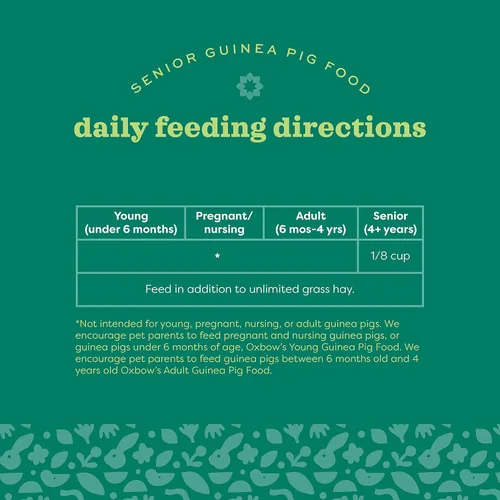Vista 6 de Alimento para conejillos de indias senior de Oxbow Essentials, hecho con alfalfa Oxbow para conejillos de indias, pellets de comida para mascotas