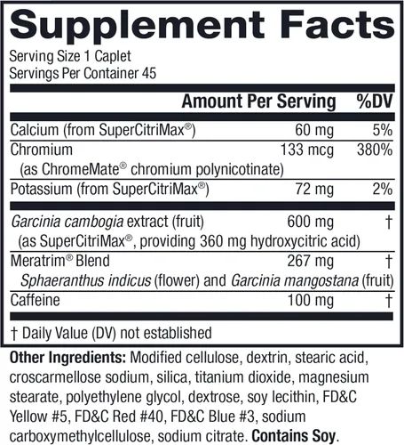 Vista 2 de MetaboLife Ultra - Suplemento dietético - Suplemento para el hambre para mujeres y hombres - 800 mg, 45 cápsulas