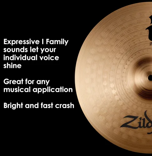 Vista 4 de Avedis Zildjian Company ILH14Cd1 - Platillo Crash Series I de 14 pulgadas