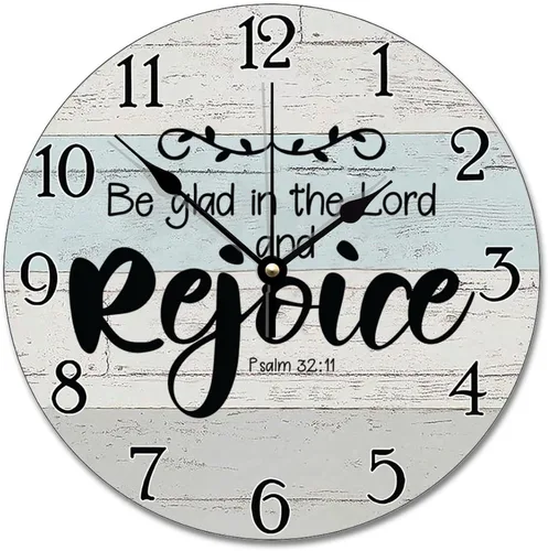 Vista 59 de Reloj con versículo bíblico con citas de Jesús, relojes de 0929Regalos Cristianos (2)