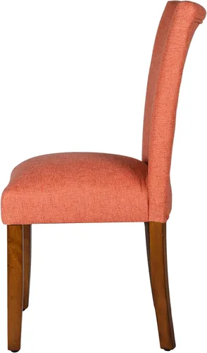 Vista 12 de HomePop Parsons - Mesas y sillas clásicas de comedor, paquete de 2, tejido coral