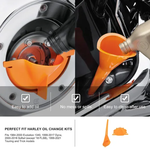 Vista 5 de KIWI MASTER Llave de filtro de aceite y embudo de llenado de aceite primario y transmisión/embudo de llenado de cárter para kits de cambio de aceite