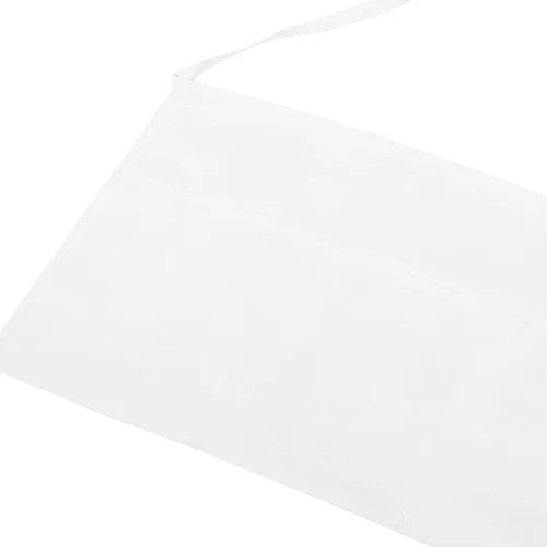 Vista 4 de GALPADA Reusable Server Waist Apron with Pockets White Half-length Kitchen Apron for Men and Women 60 X 30 Cm for Restaurant Hotel and Food Service