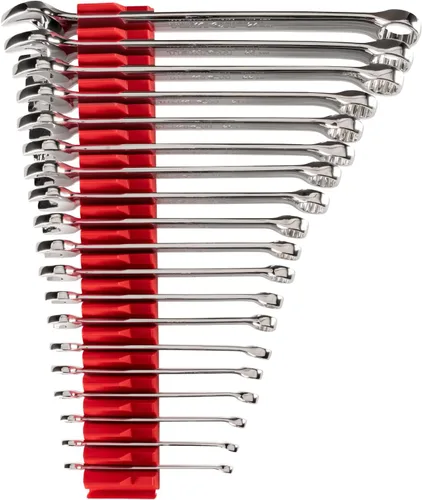 Vista 12 de TEKTON Juego de llaves combinadas con organizadores modulares, 14 piezas (6-19 mm) WCB95201