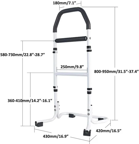 Vista 2 de Asistencia de soporte para silla, ayuda a la movilidad portátil, ayuda al sofá, altura ajustable