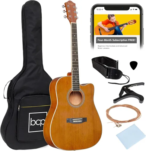 Vista 14 de Best Choice Products - Kit de guitarra acústica para principiantes, 41 pulgadas