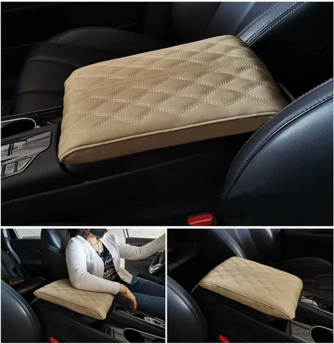 Almohadilla de cuero para reposabrazos de automóvil, 2023, funda de refuerzo para consola central de automóvil, protector de cuero impermeable,