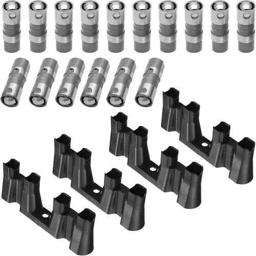 Vista 6 de 16 elevadores de rodillos hidráulicos LS7 con 4 guías de bandejas, elevadores de válvula compatibles con motores Chevy LS1 LS2 LS3 LS6 LS7 LQ4 LQ9