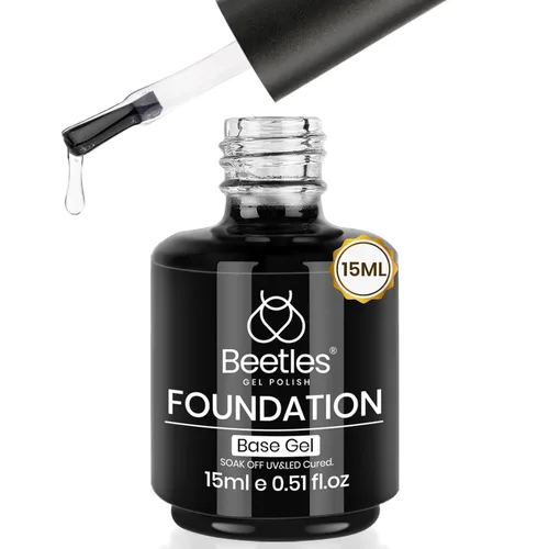 Vista 9 de Beetles - Juego de capa superior de gel, capa superior y base mate, 3 piezas de 0.3 fl oz (0.3 fl oz), mate brillante, no se limpia, combinación