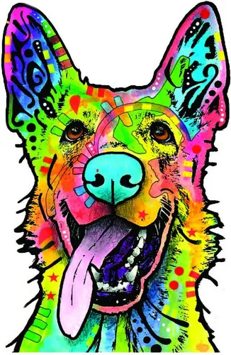 Vista 16 de Calcomanías de vinilo para auto con el texto "Enjoy It Dean Russo", Beagle