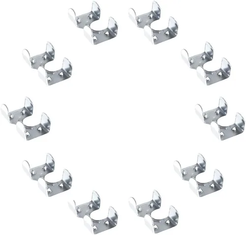 Vista 7 de Abrazaderas de cuerda doble chapadas en zinc resistentes para cables de 3/8 pulgadas, 1/2 pulgadas, 5/8 pulgadas y 1/4 pulgadas