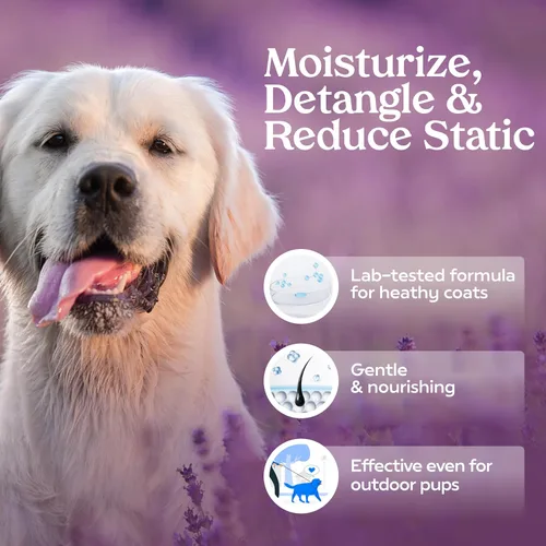 Vista 2 de PAWFUME Premium Grooming Dog Spray (lavanda) + limpiador de oídos para perros