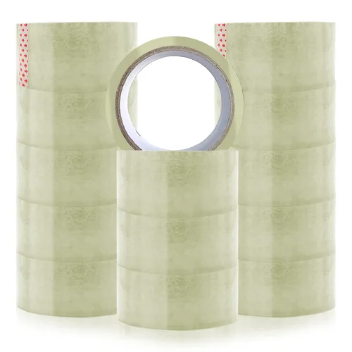 Vista 10 de itechpanda 3 rollos de cinta de embalaje transparente, 1.8 pulgadas de ancho x 55 yardas por rollo para cinta de embalaje resistente para cajas