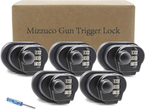 Vista 11 de Bloqueo de gatillo con combinación de 3 dígitos para pistola y bloqueo de cable de pistola compatible con muchas pistolas, rifles, pistolas Bb