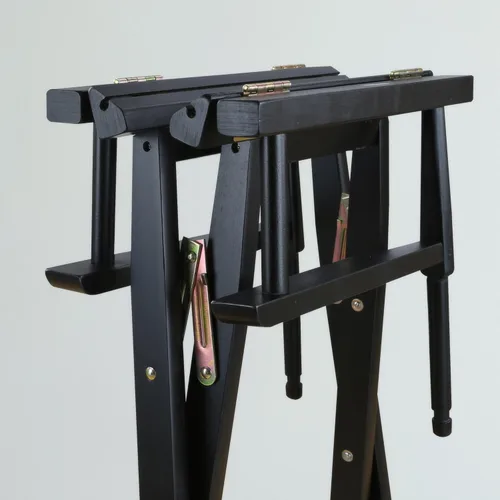 Vista 9 de Casual Home silla de director de 18 pulgadas, únicamente armazón, Madera, Negro