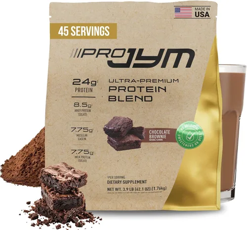Vista 12 de Pro JYM Proteína en Polvo Sabor Galleta de Chocolate Crunch - Aislados de Proteína de Suero, Caseína y Proteína de Leche, Construcción de Músculo