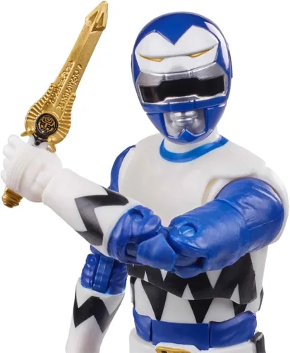 Vista 2 de Power Rangers Lightning Collection Lost Galaxy Blue Ranger - Figura de acción coleccionable de 5.9 in con accesorios
