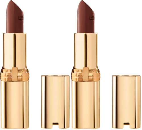 Vista 17 de L'Oreal Paris Colour Riche Original - Lápiz labial cremoso e hidratante satinado con aceite de argán y vitamina E, Divine Wine, 1 unidad