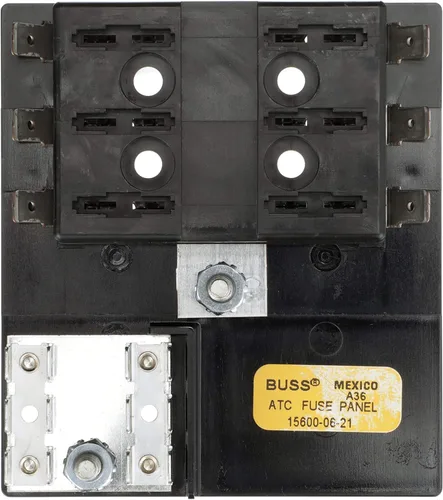 Vista 5 de Seachoice Bloque de fusibles ATO/ATC, barra de tierra de 6 bandas de 12 V