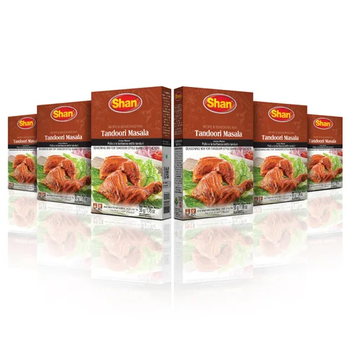 Vista 69 de Shan - Mezcla de Chicken Tikka Masala (50g) - Paquetes de condimentos para Tikka Masala (Paquete de 6)