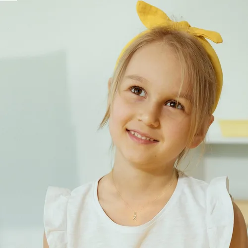 Vista 2 de DZON Sterling Silver 120Ct TDW Diamond Studded Initial Charms Alphabet Name Letters A-Z Pendant Necklace for Women(I-J,I2)