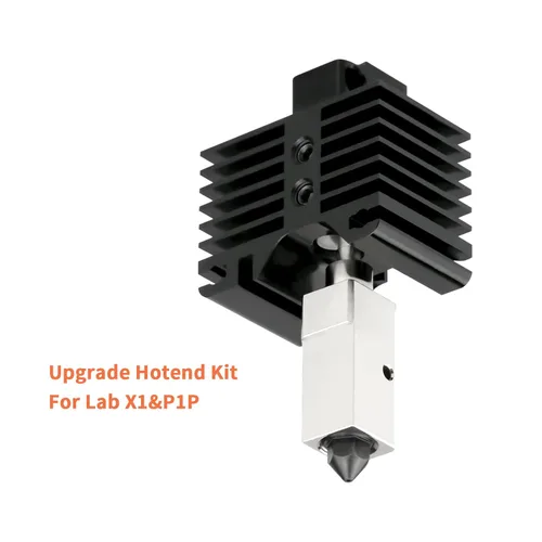 Vista 4 de Elves - Kit de Hotend mejorado a alta temperatura de 932.0 °F, para impresora 3D Lab X1 P1P. Versión chapada en níquel y circonio cromado, 2