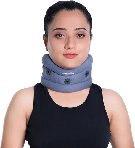 Vista 9 de Wonder Care Collar Cervical para Dormir Soporte Cervical Ajustable Alivio de la Presión de la Columna Cervical Ideal para Viajes, Trabajadores