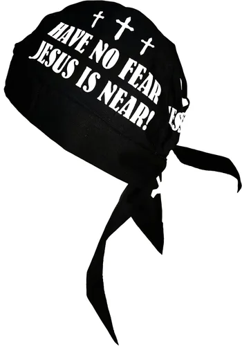 Vista 3 de Christian Bandana con Sweatband Cráneo Pac Doo Rag fabricado en América