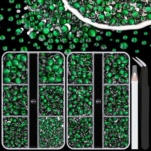 Vista 26 de 30000 diamantes de imitación de resina para decorar con 3 piezas de pegamento para joyería B7000, gemas AB de respaldo plano para manualidades