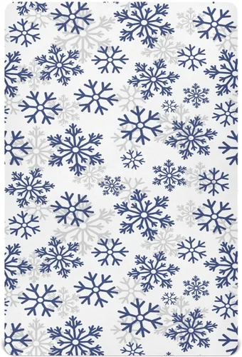 Vista 26 de Sábanas bajeras ajustables para cuna, hortensias florales azules con hojas, sábanas elásticas portátiles para bebé niño, colchón de mini cuna