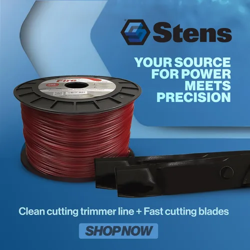 Vista 5 de Stens Línea de recortadora de rayas plateadas 380-624 de 155 pies por 0.130 pulgadas