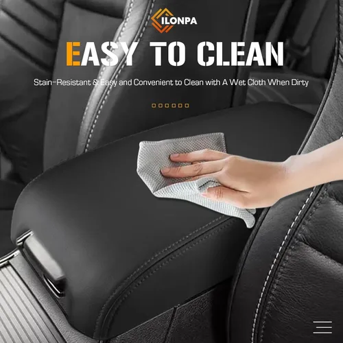 Vista 5 de Tapa de cubierta de consola central negra Compatible con 2011-2023 Dodge Charger, 2011-2023 Chrysler 300