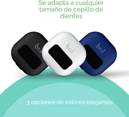 Vista 7 de Bril Desinfectante para cepillos de dientes UV-C, limpiador portátil, funda de viaje, soporte magnético y estuche recargable para cepillos de Blanco