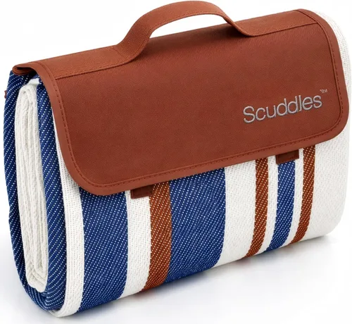 Vista 12 de scuddles Manta compacta de pícnic, tapete extragrande de 79 x 59 pulgadas para exteriores con diseño impermeable de 3 capas, forro polar suave