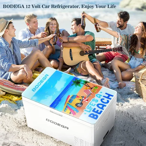 Vista 7 de BODEGA 12 Volt Car Refrigerator Portable Freezer Car Fridge APP Control 37 Quart35L-4-46 RV Electric Compressor Cooler 1224V DC and 100-240V AC for