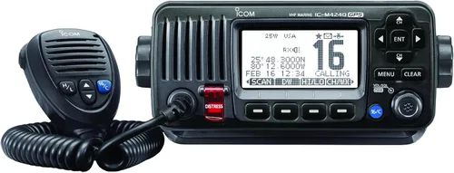 ICOM Radio VHF de montaje fijo M424G 21 con GPS interno