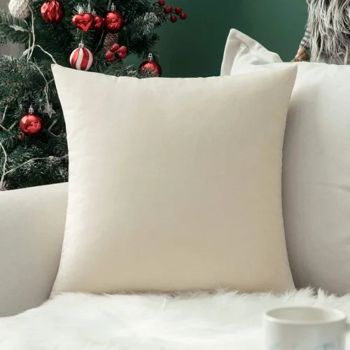 Vista 11 de MIULEE Funda de almohada de terciopelo suave, de lujo, decorativa, de Navidad, funda de cojín rectangular, decoración del hogar para sofá Verde