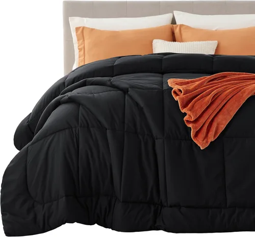 Vista 20 de Bedsure - Relleno de edredón acolchado tamaño Queen Plus, para todas las estaciones, ropa de cama alternativa de plumón GentleSoft, con 8 pestañas