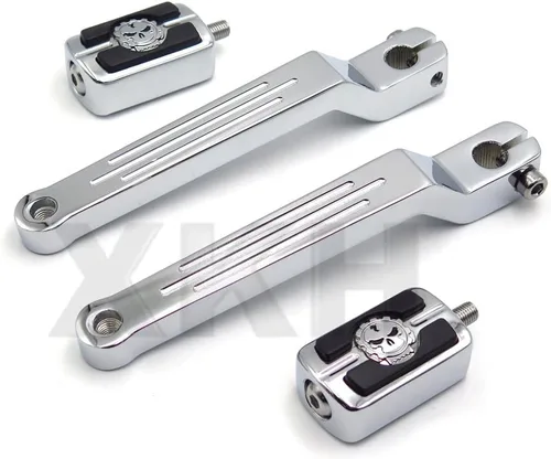XKH - Palanca de cambio de talón/dedo del pie con palanca de cambios con reposapiés de palanca de cambios compatibles con Harley Davidson