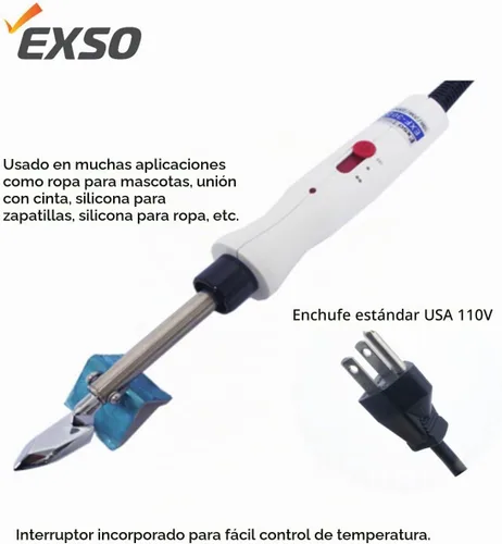 EXSO MINI HIERRO RÍGIDO para alisar filamentos, ropa de mascotas, cinta adhesiva, silicona de zapatillas, silicona para ropa, filtro de papel café